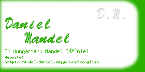daniel mandel business card